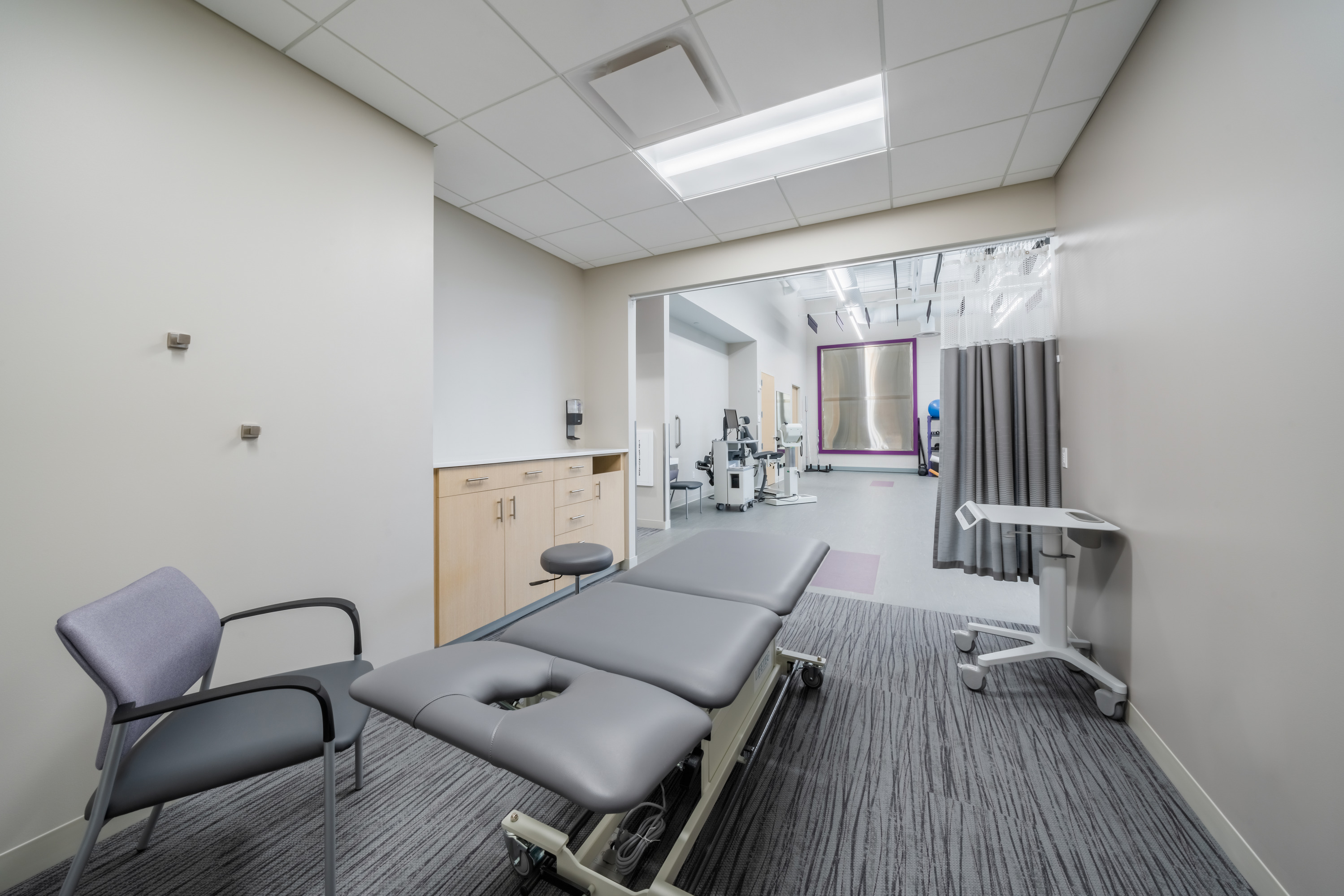 Physical Therapy Exam Room Advanced Orthopedics HFG Architecture
